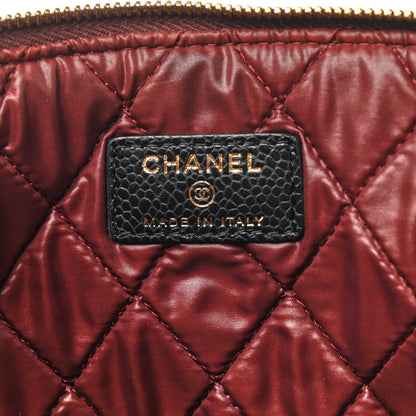 Chanel Caviar Quilted Large Cosmetic Case Black 6 of 7