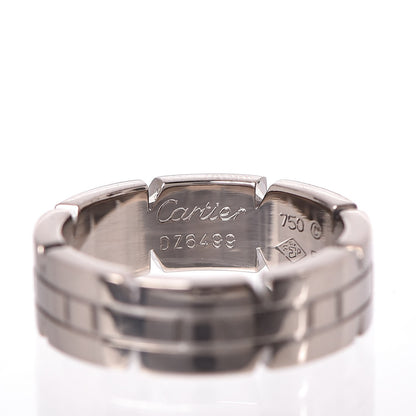 Cartier 18K White Gold Tank Francaise Ring 52 6 4 of 4