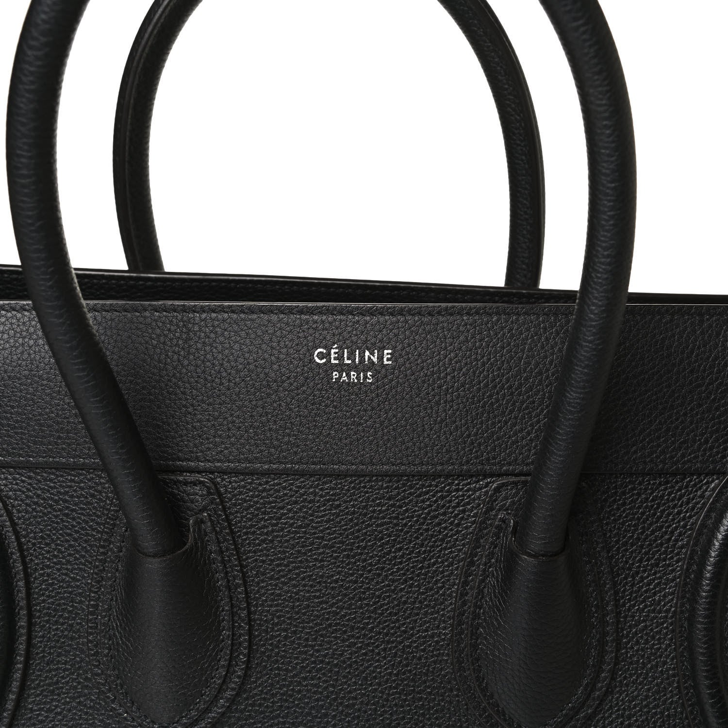 Celine Drummed Calfskin Mini Luggage Black 11 of 17