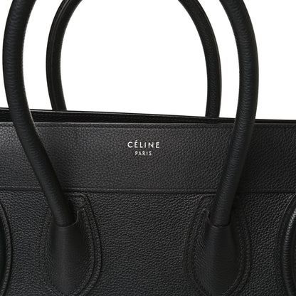 Celine Drummed Calfskin Mini Luggage Black 11 of 17