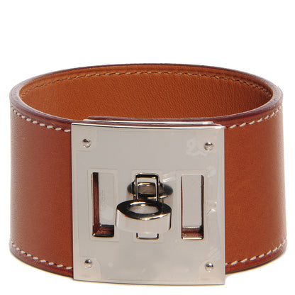 Hermes Natural Barenia Kelly Dog Cuff 1 of 6