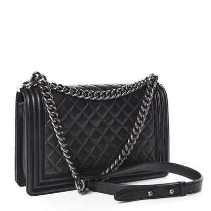 Chanel Lambskin Quilted New Medium Boy Flap Black 3 of 10