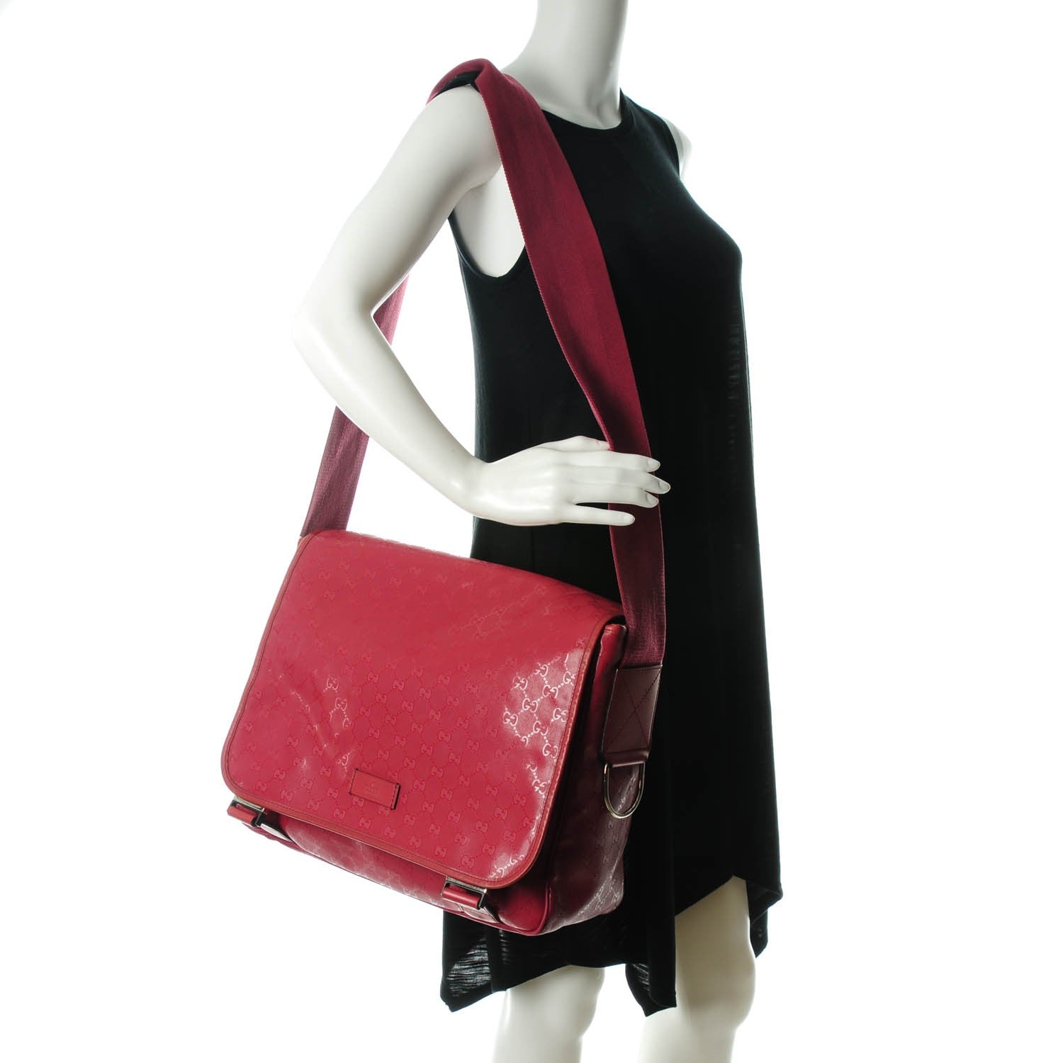 Gucci Imprime Monogram Mamas Diaper Bag Red 2 of 8