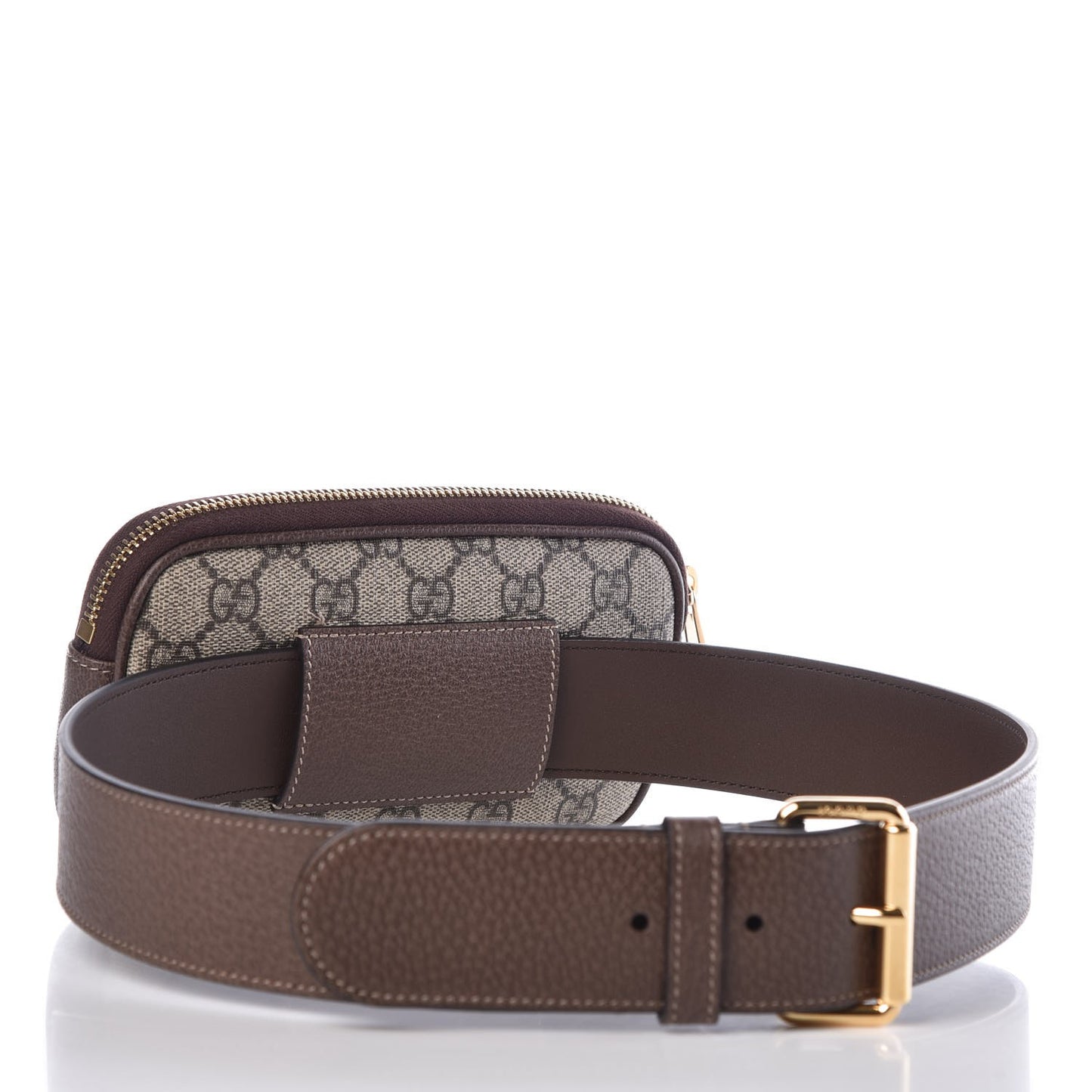 GG Supreme Monogram Ophidia Belted iPhone Case 75 30 Dark Brown