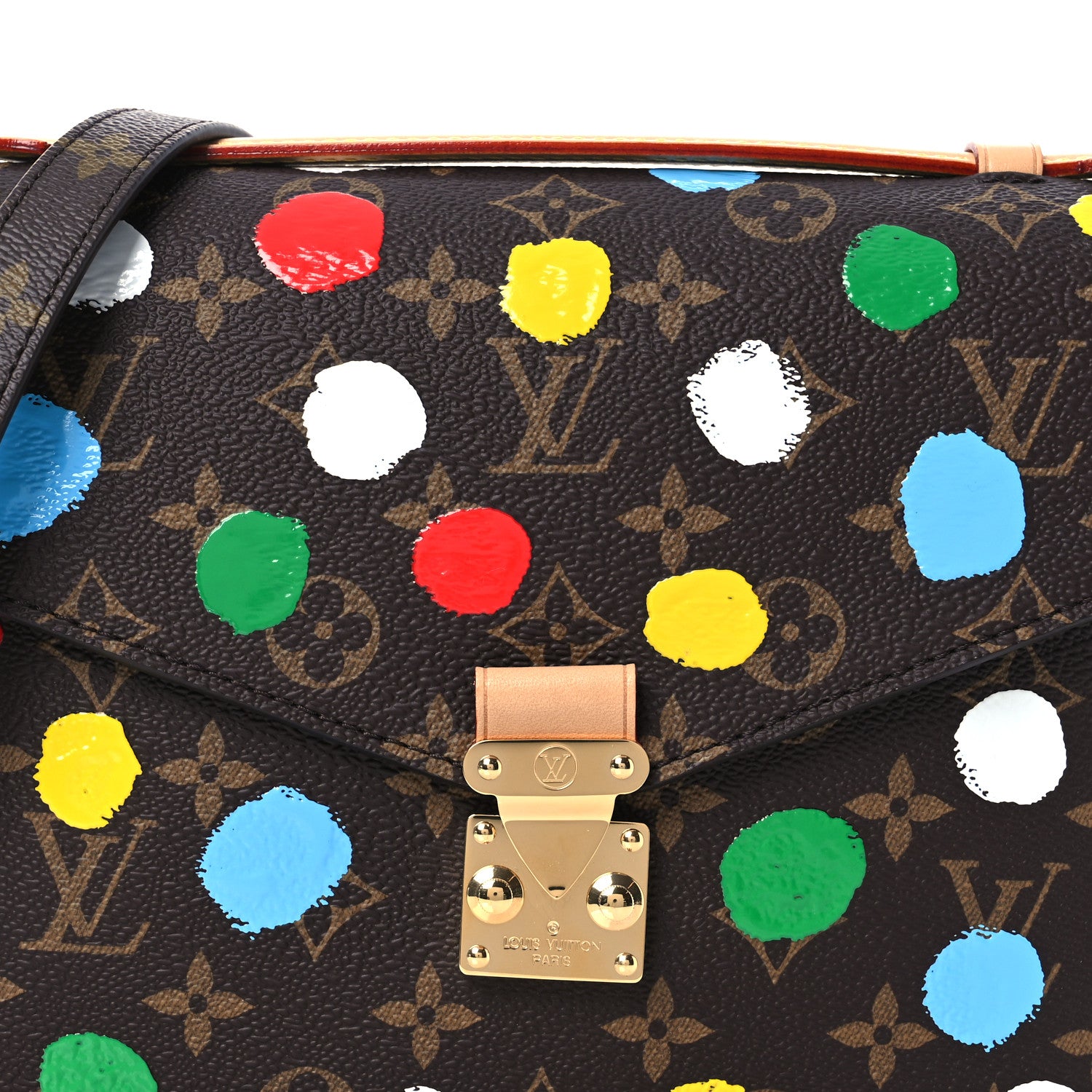 Louis Vuitton LV x YK Monogram Painted Dots Pochette Metis 8 of 10