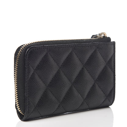 Chanel Caviar Quilted Key Holder Case Black 2 of 6