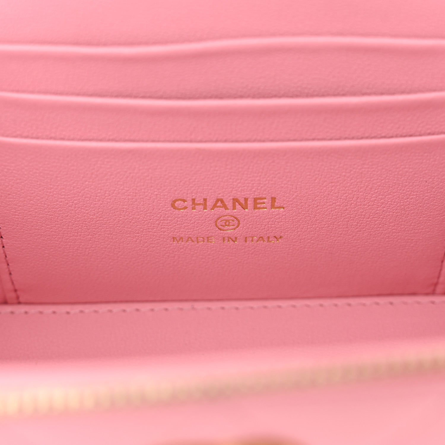 Chanel Lambskin Quilted Pick Me Up Vanity Case Pink 6 of 15