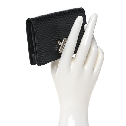 Louis Vuitton Epi Twist Compact Wallet Black 2 of 8