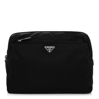 Prada Re-Nylon Saffiano Travel Pouch Black Astrale 1 of 9