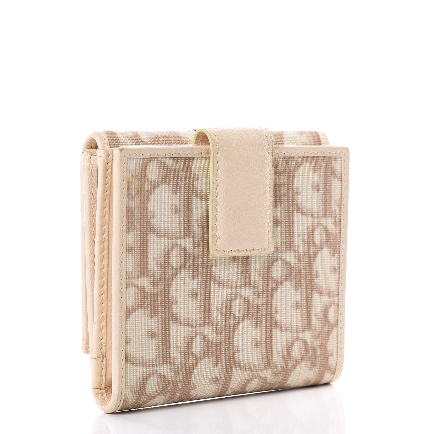 Monogram Vintage Flowers Compact Wallet Beige