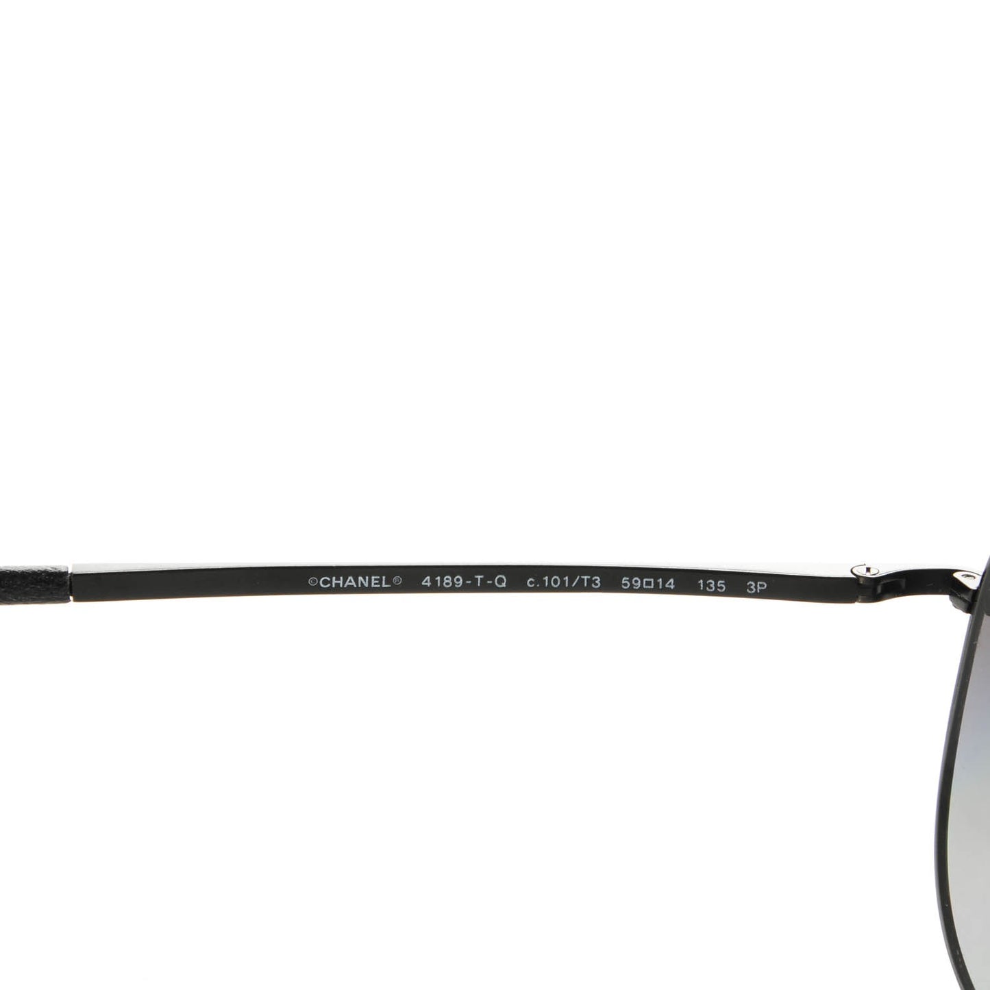 Polarized CC Aviator Sunglasses 4189-T-Q Black