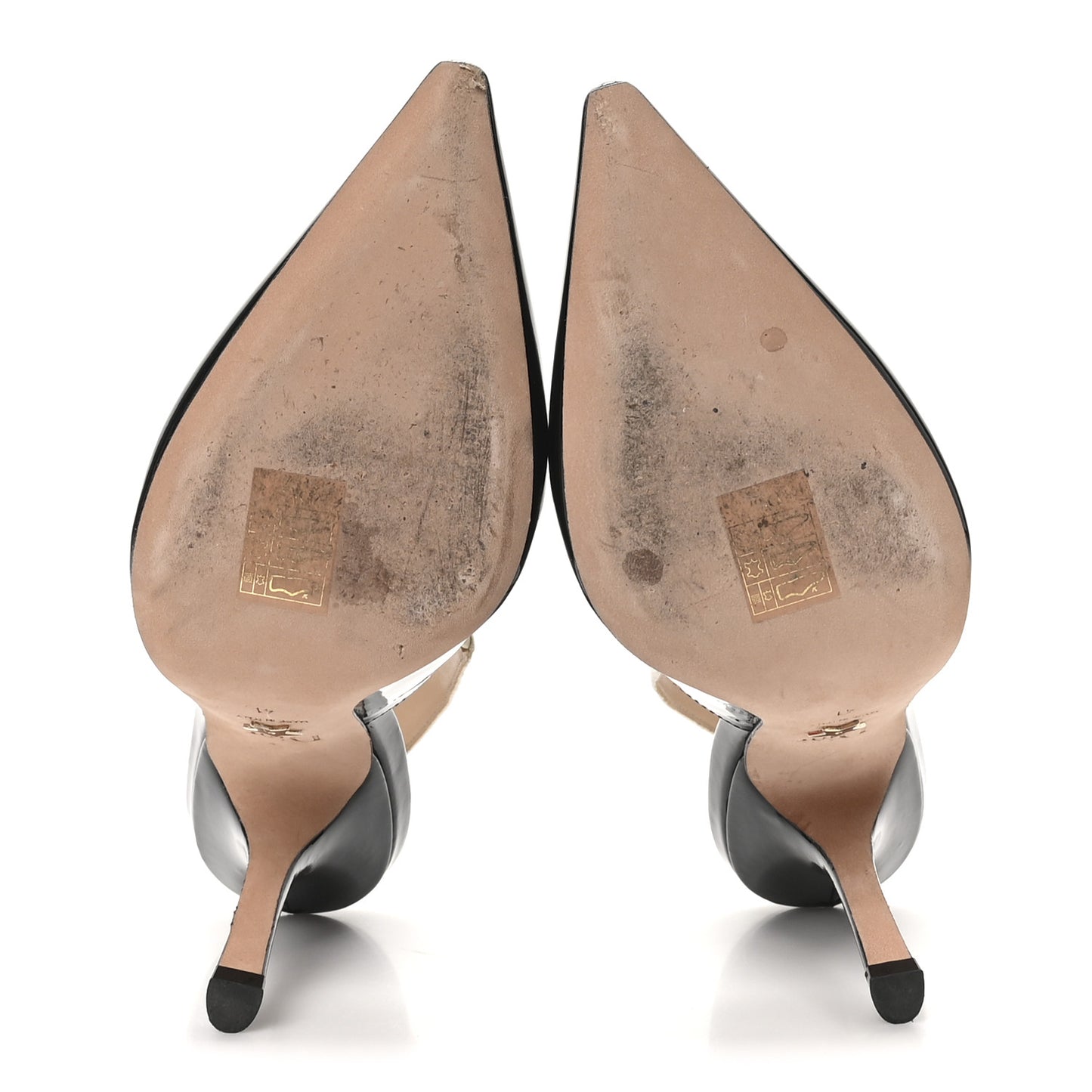 Patent Ribbon J'Adior Slingback 100mm Pumps 41 Black