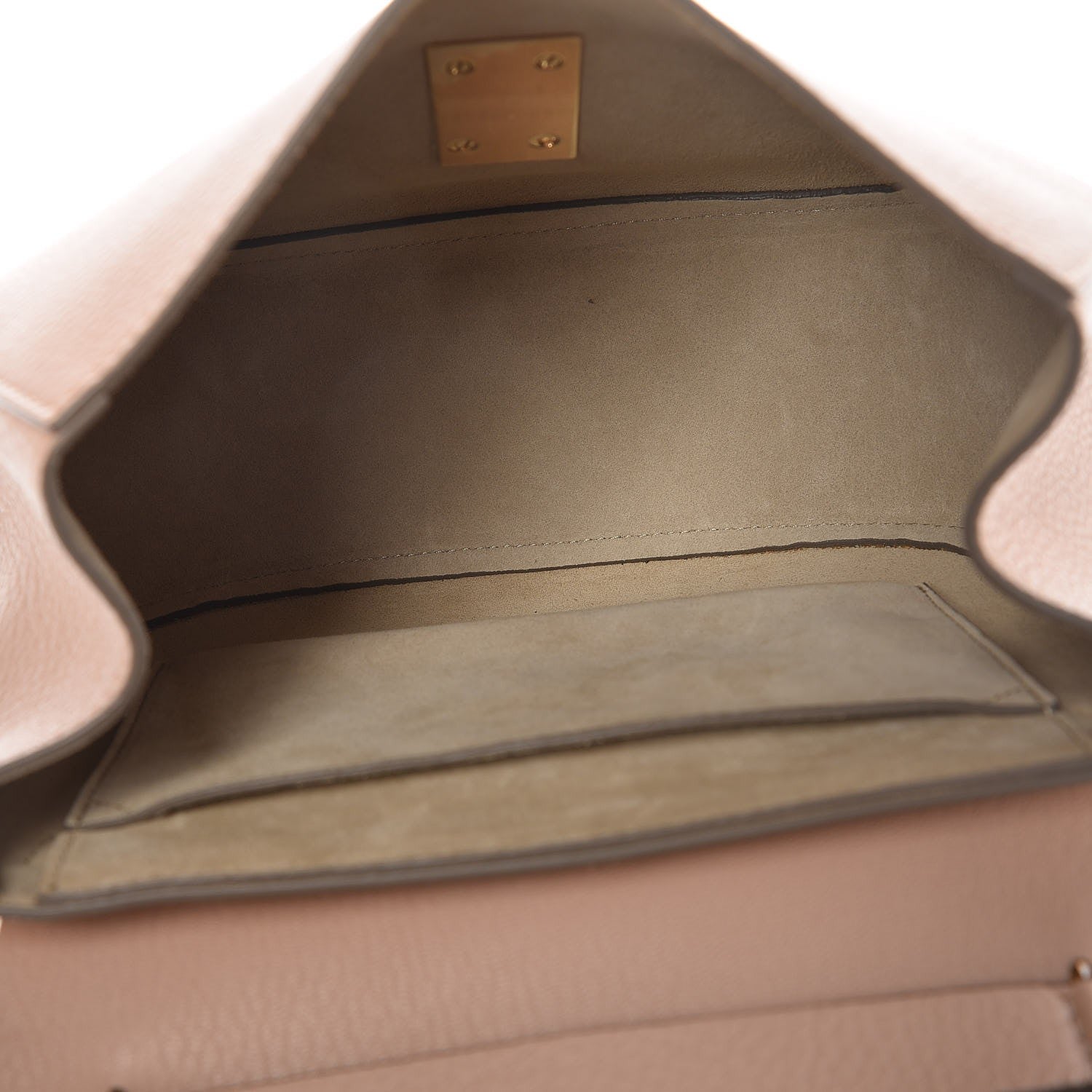 Chloe Grained Lambskin Drew Shoulder Bag Cement Pink 4 of 11
