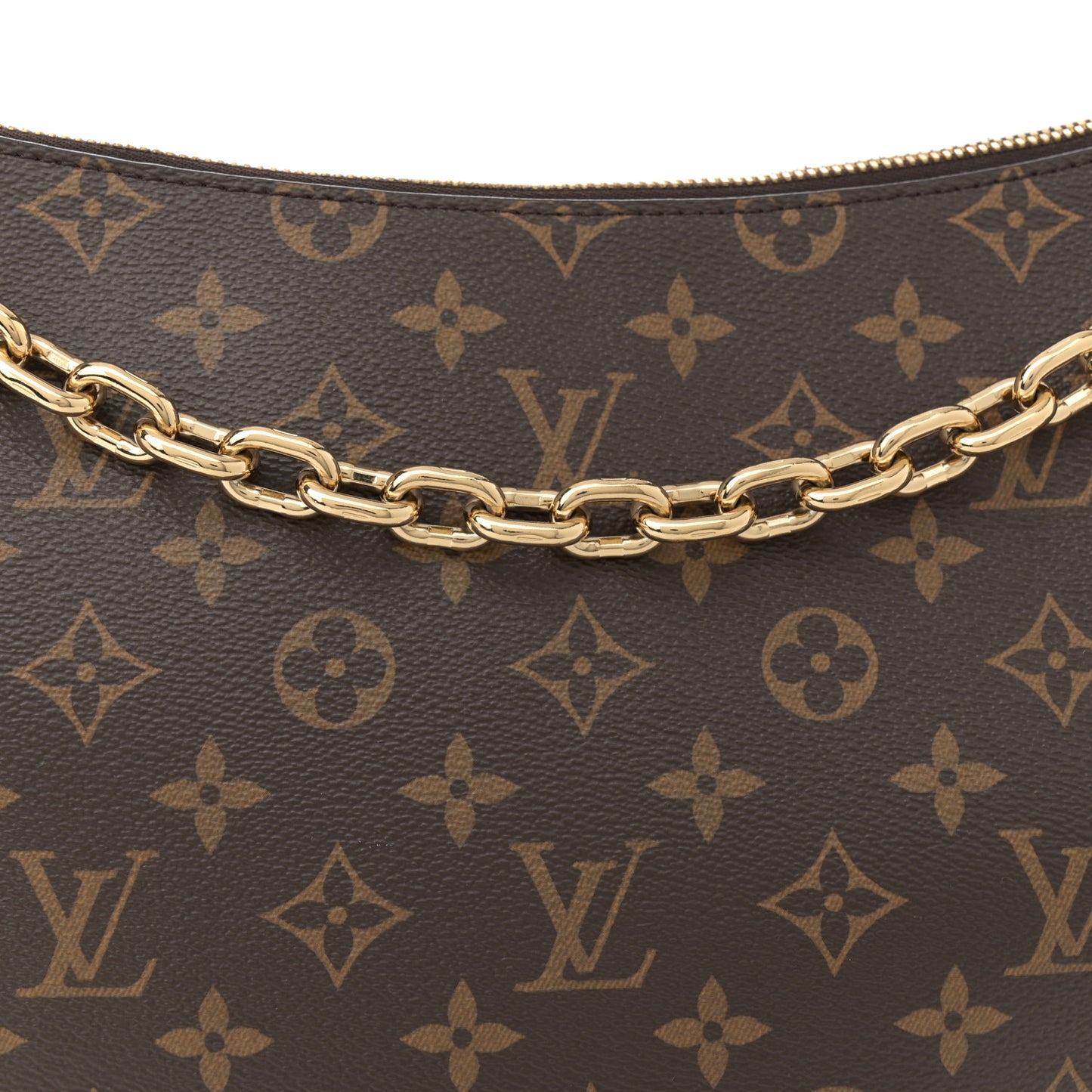 Reverse Monogram Loop Hobo