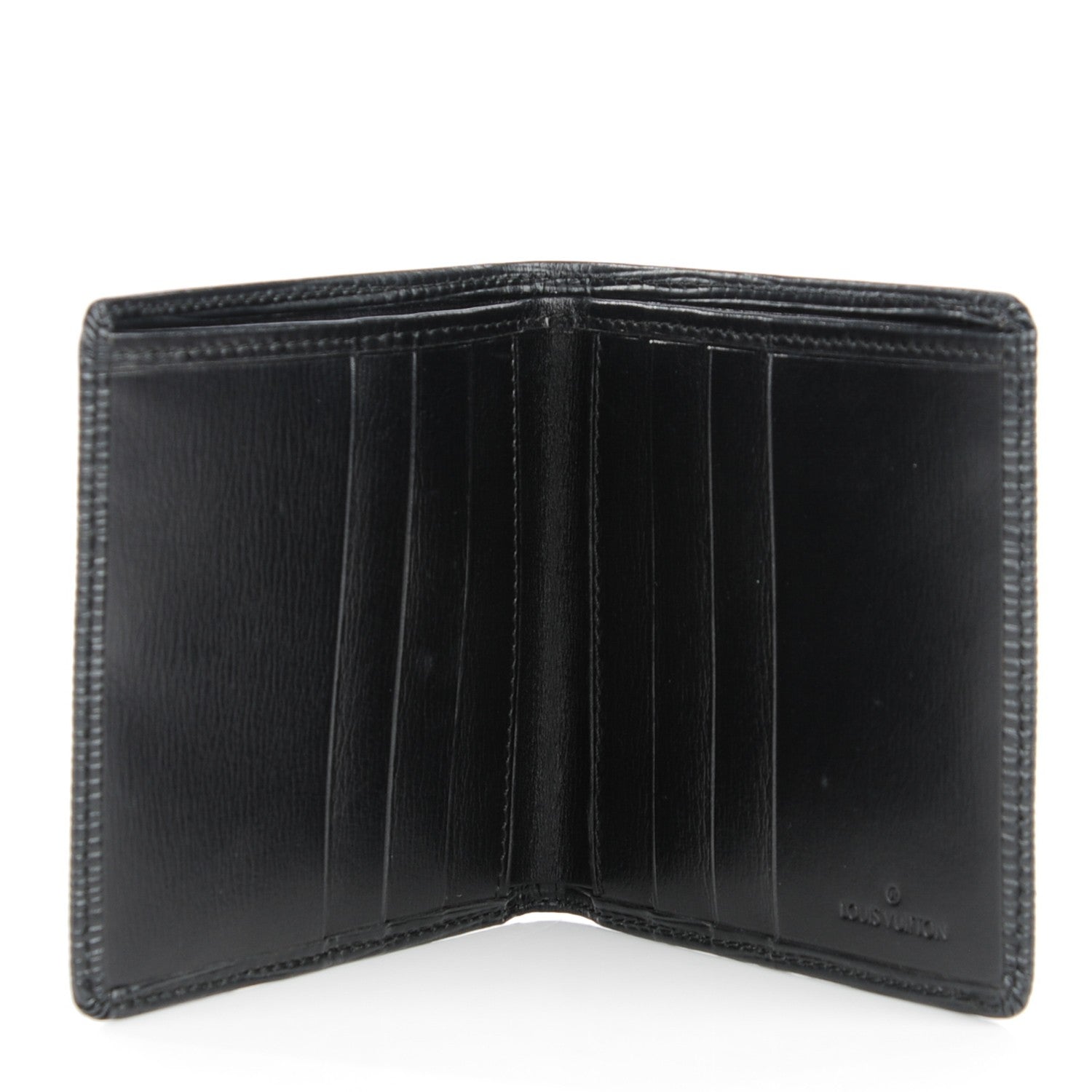 Louis Vuitton Epi 6 Card Billfold Wallet Black 5 of 7