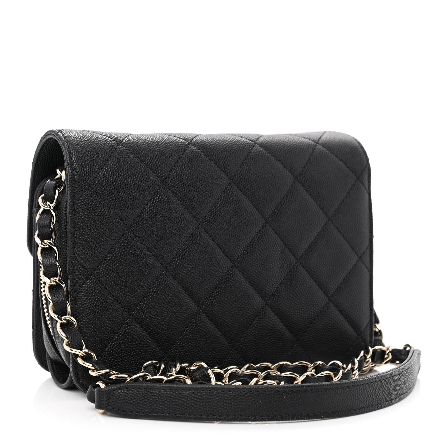 Chanel Caviar Quilted Like A Wallet Flap Black 2 of 10