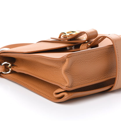 Chloe Shiny Grained Calfskin Medium Aby Day Shoulder Bag Ochre 7 of 8