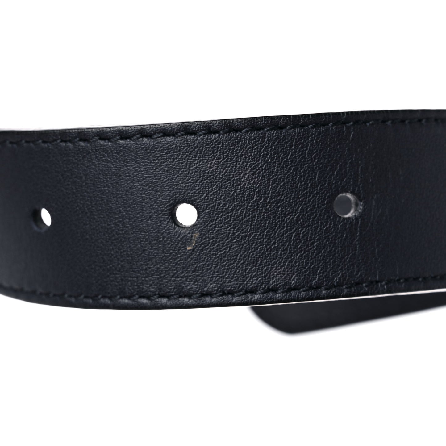 Moon Calfskin Double G 30mm Belt 80 32 Blue