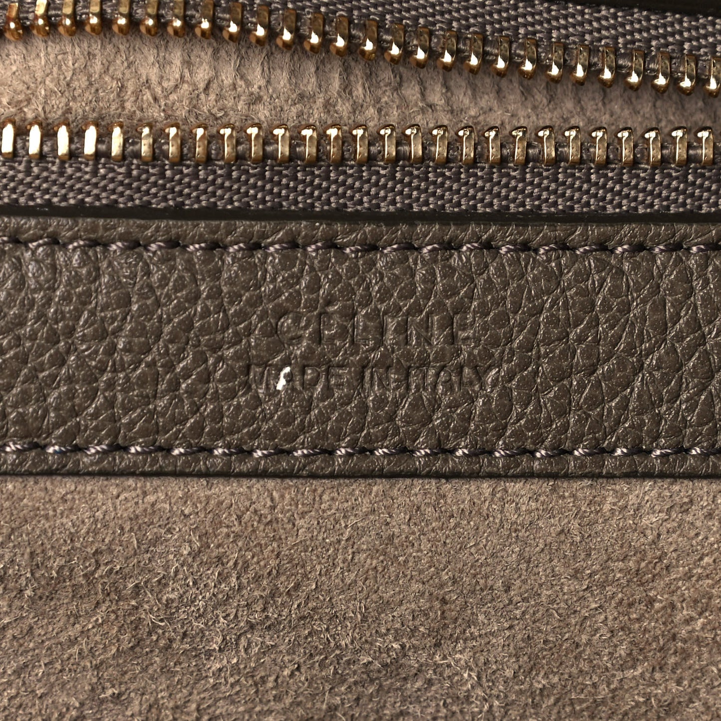 Soft Grained Calfskin Medium Belt Cabas Phantom Taupe