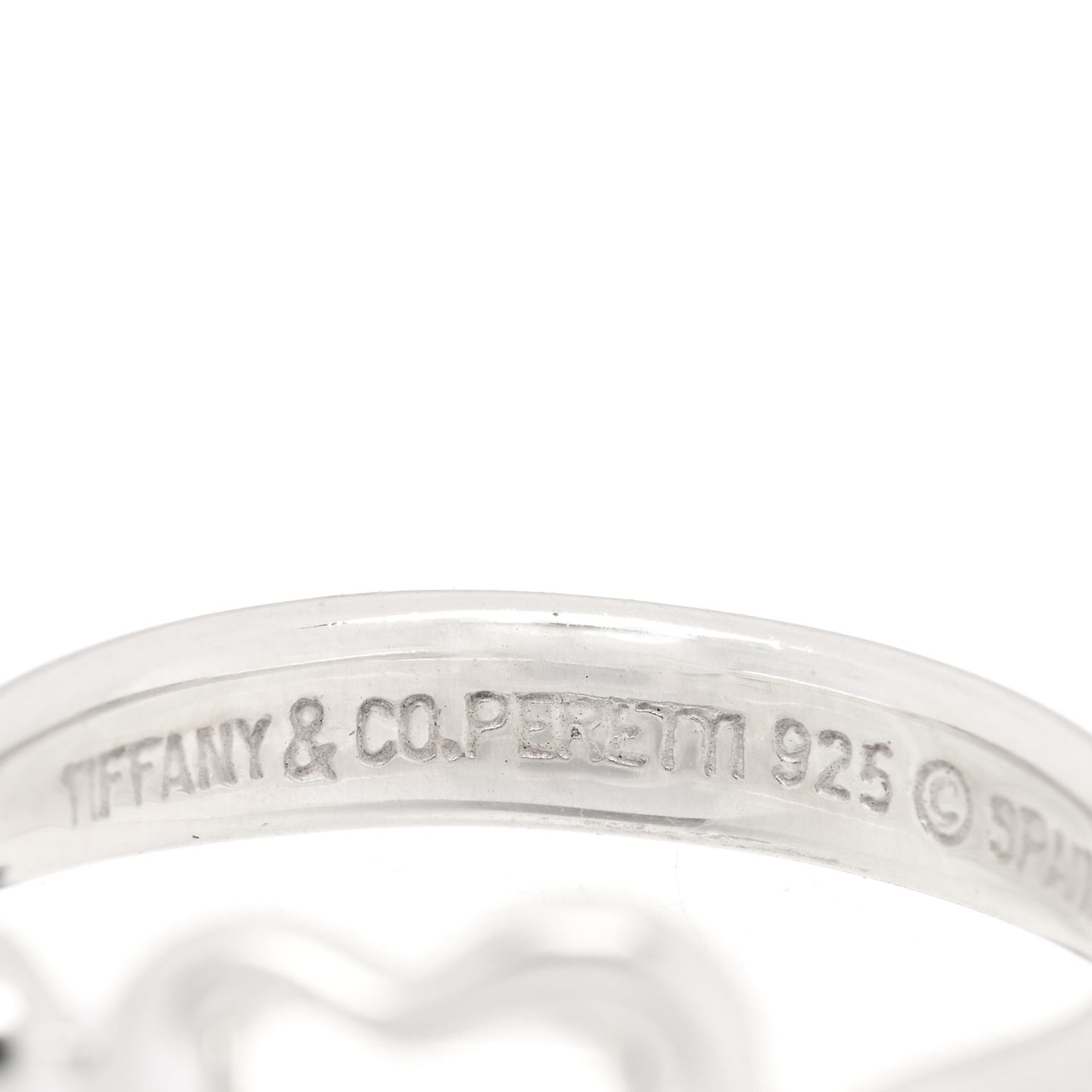Sterling Silver Elsa Peretti Open Heart Ring 49 5