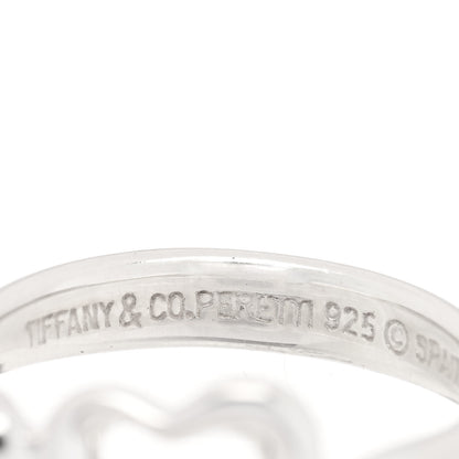Tiffany Sterling Silver Elsa Peretti Open Heart Ring 49 5 4 of 4