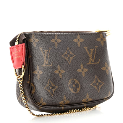 Louis Vuitton Monogram 2020 Christmas Animation Bumper Cars Mini Pochette Accessories Coquelicot 3 of 9