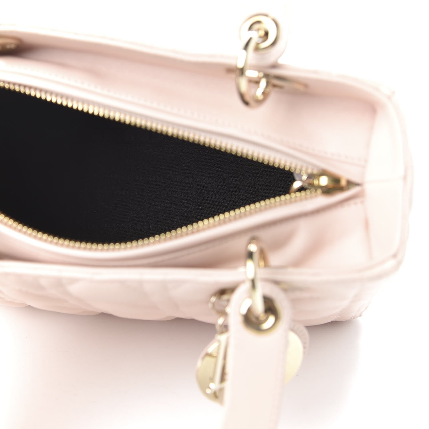 Christian Dior Lambskin Cannage Medium Lady Dior Light Pink 6 of 10