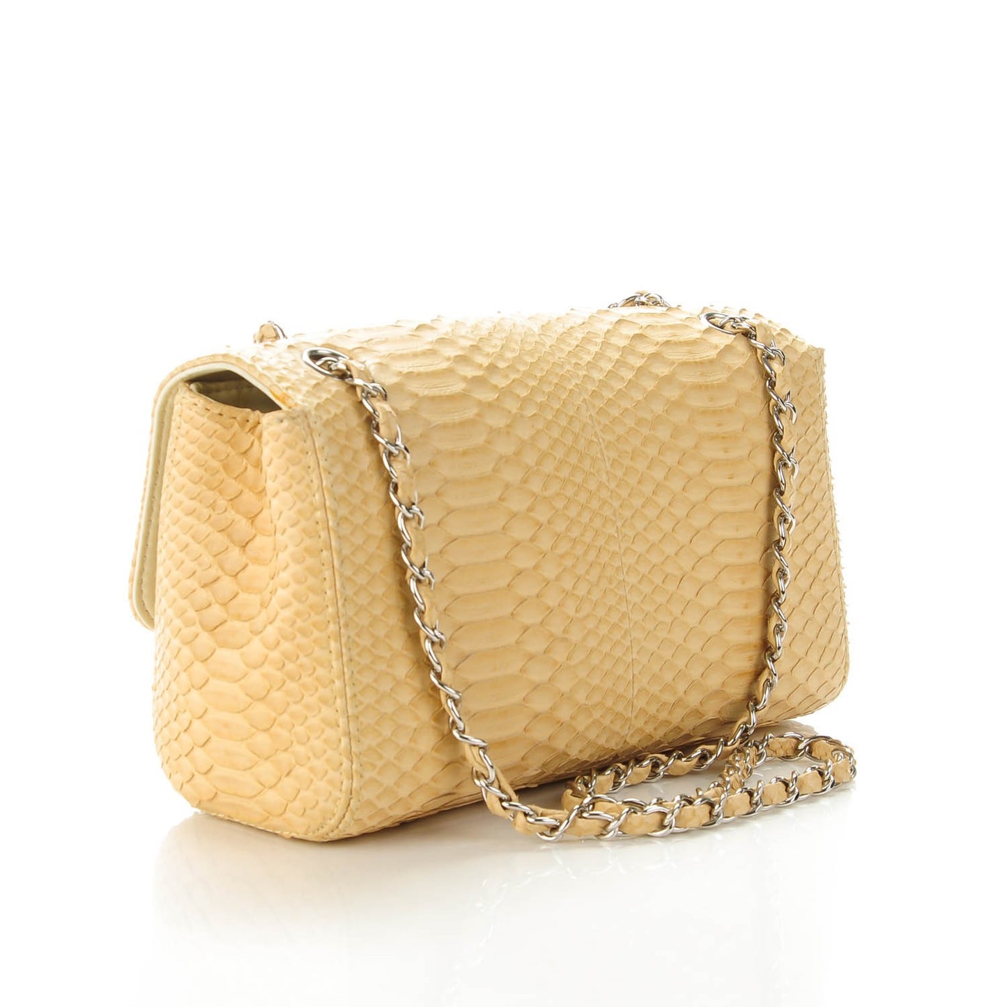 Python Medium Soho Tassel Flap Beige