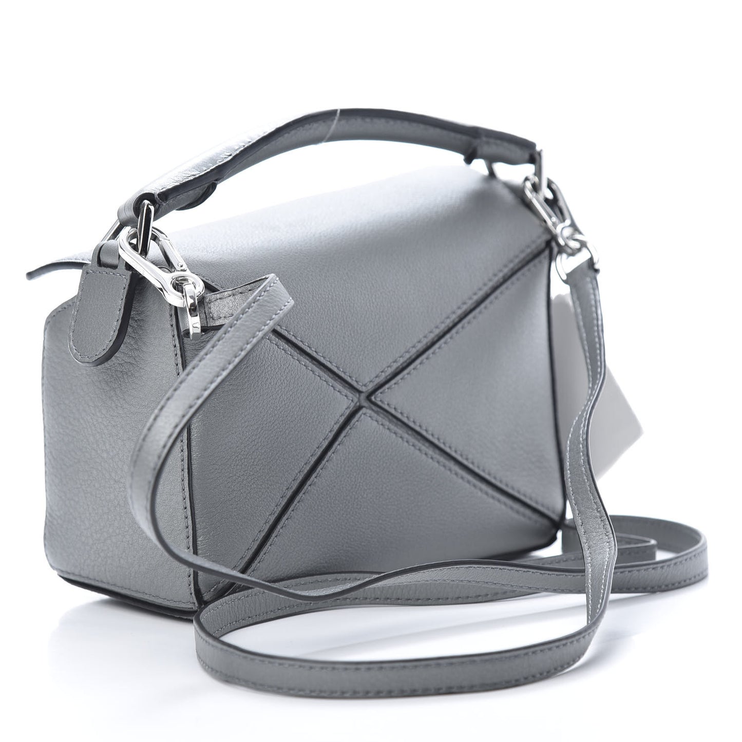 Calfskin Mini Puzzle Bag Gunmetal