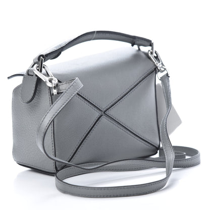 Loewe Calfskin Mini Puzzle Bag Gunmetal 3 of 10