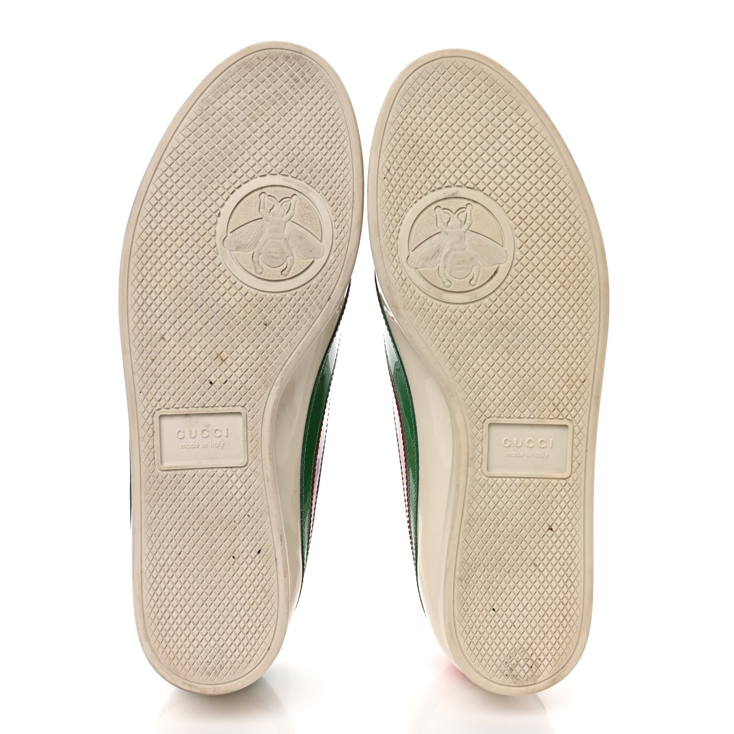 Gucci Patent Crystal Web GG Womens Falacer Sneakers 38 Mystic White 6 of 9