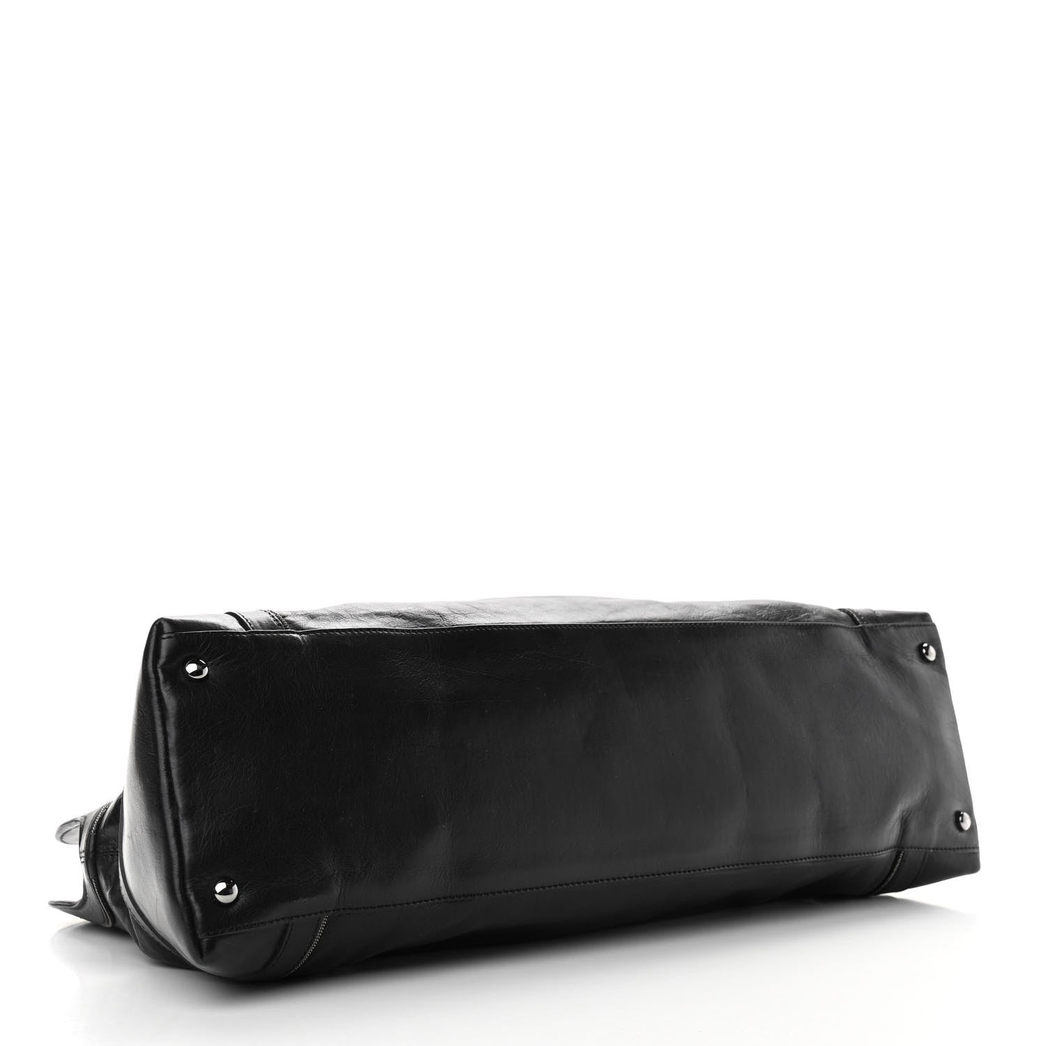 Chanel Lambskin East West Soho Shopper Black 4 of 10