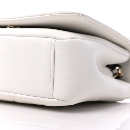 Chanel Lambskin Quilted Studded Beauty Begins Flap White 9 of 10
