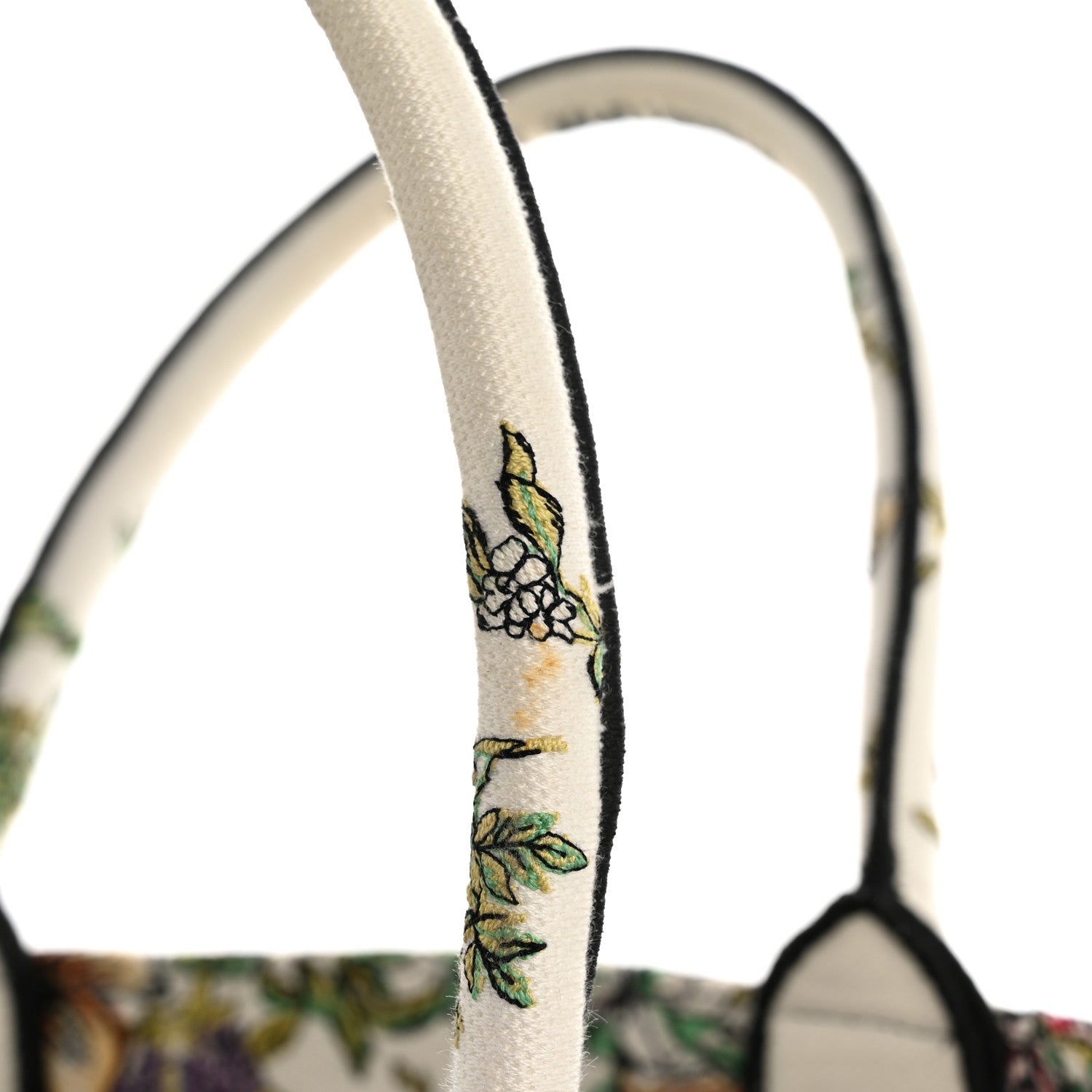 Christian Dior Canvas Embroidered Large D-Constellation Book Tote Latte Multicolor 11 of 13