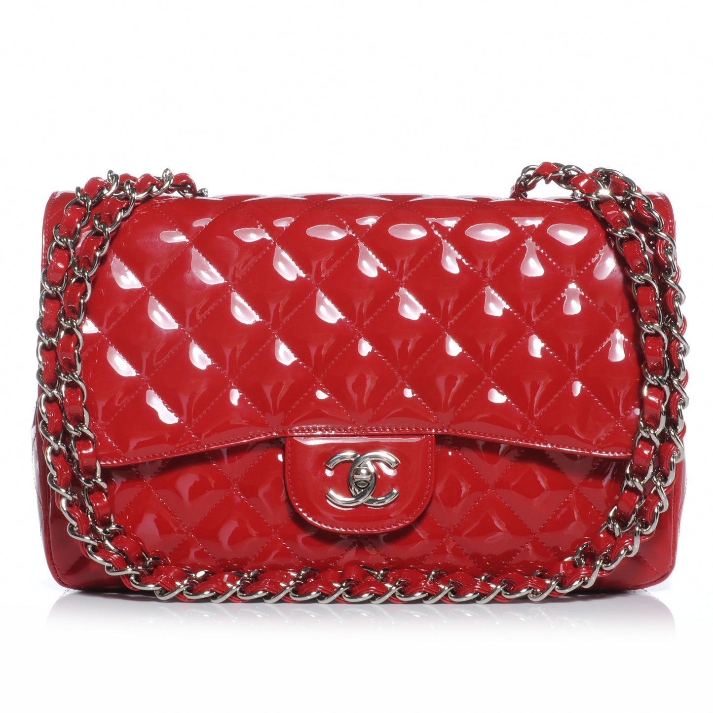 Patent Jumbo Single Flap Red