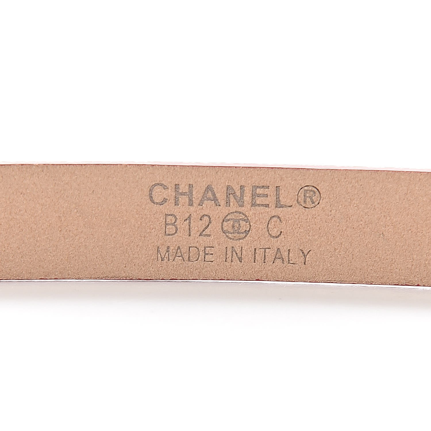 Chanel Lambskin CC Logo Skinny Belt 70 28 Red 4 of 9