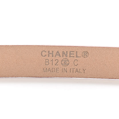 Chanel Lambskin CC Logo Skinny Belt 70 28 Red 4 of 9