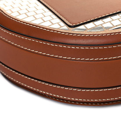 Burberry Calfskin Mirrored Small Olympia Pouch Warm Tan 9 of 11