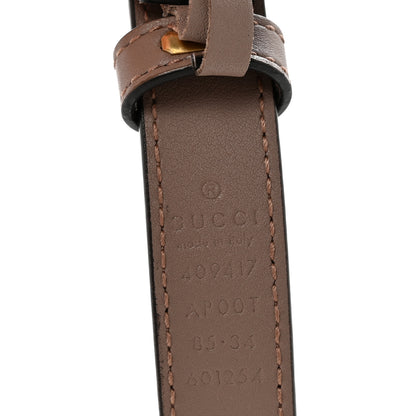 Gucci Calfskin Double G 20mm Belt 85 34 Porcelain Rose 5 of 7