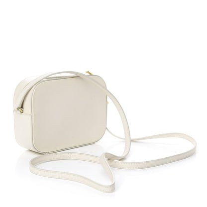 Saint Laurent Grain De Poudre Small Classic Monogram Camera Bag White 3 of 12