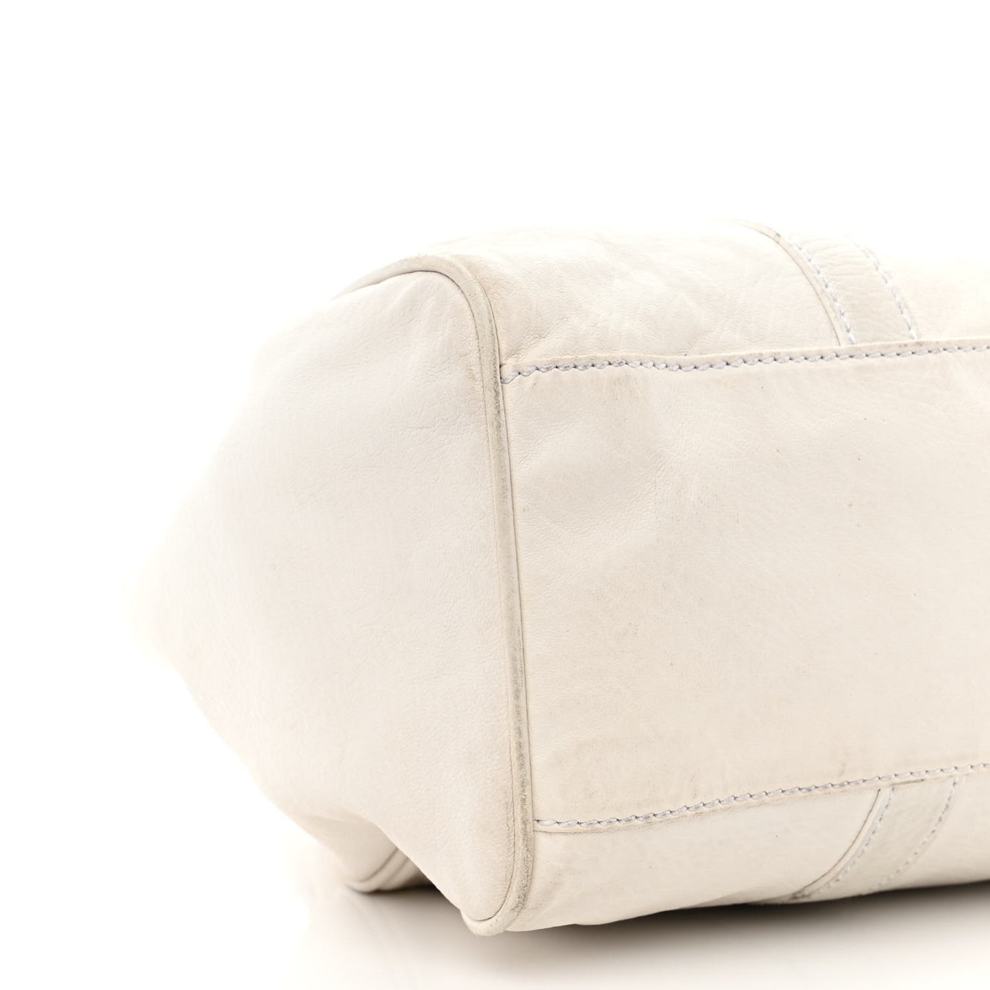 Calfskin Forever Shoulder Bag White