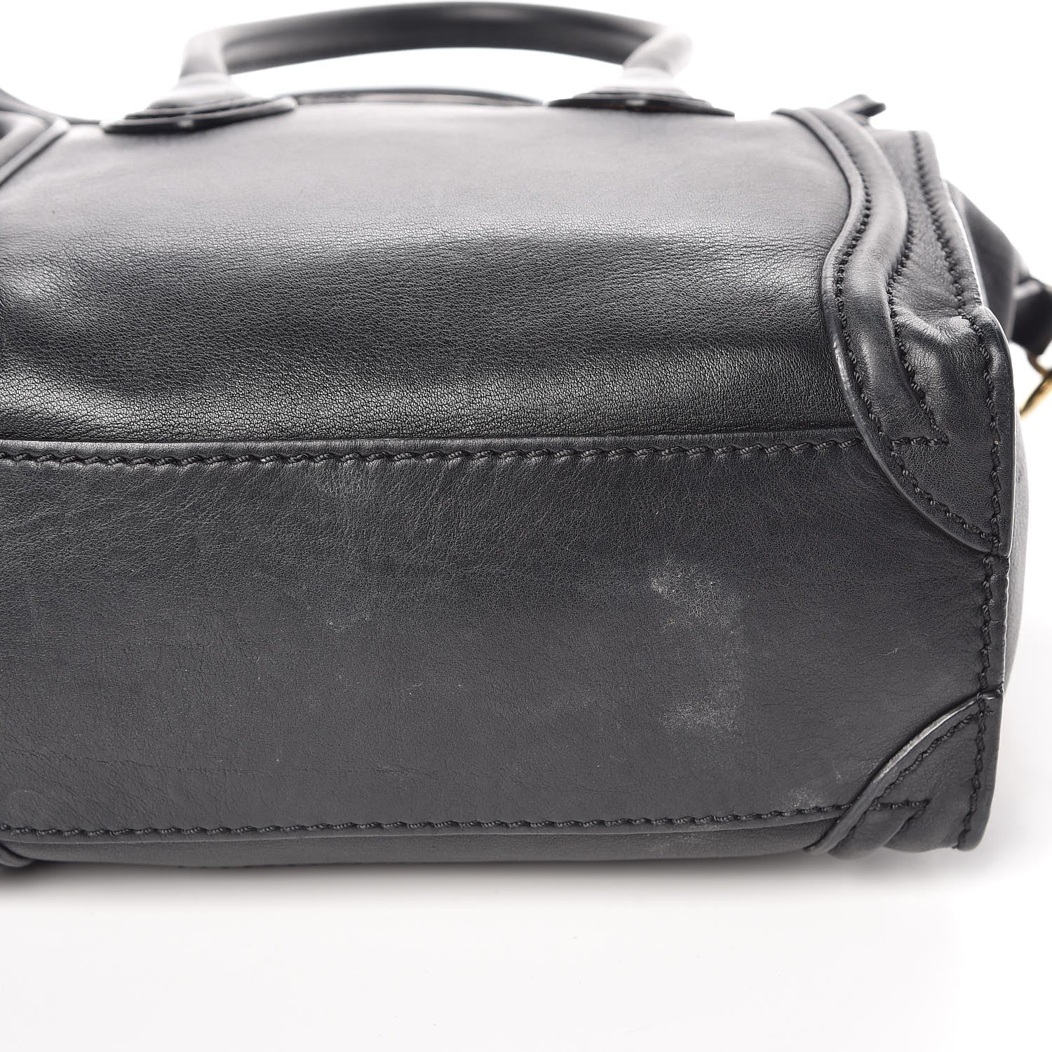 Celine Smooth Calfskin Nano Luggage Black 13 of 14