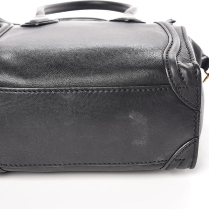 Celine Smooth Calfskin Nano Luggage Black 13 of 14