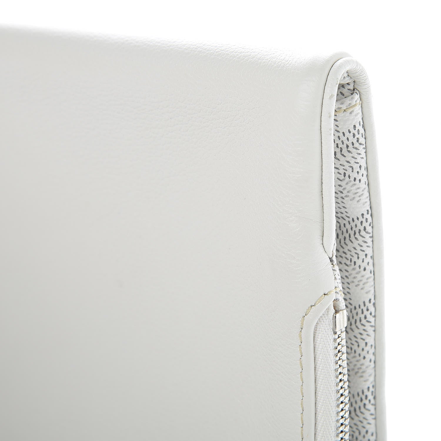 Goyard Goyardine Sainte Marie Soft Clutch White 8 of 11