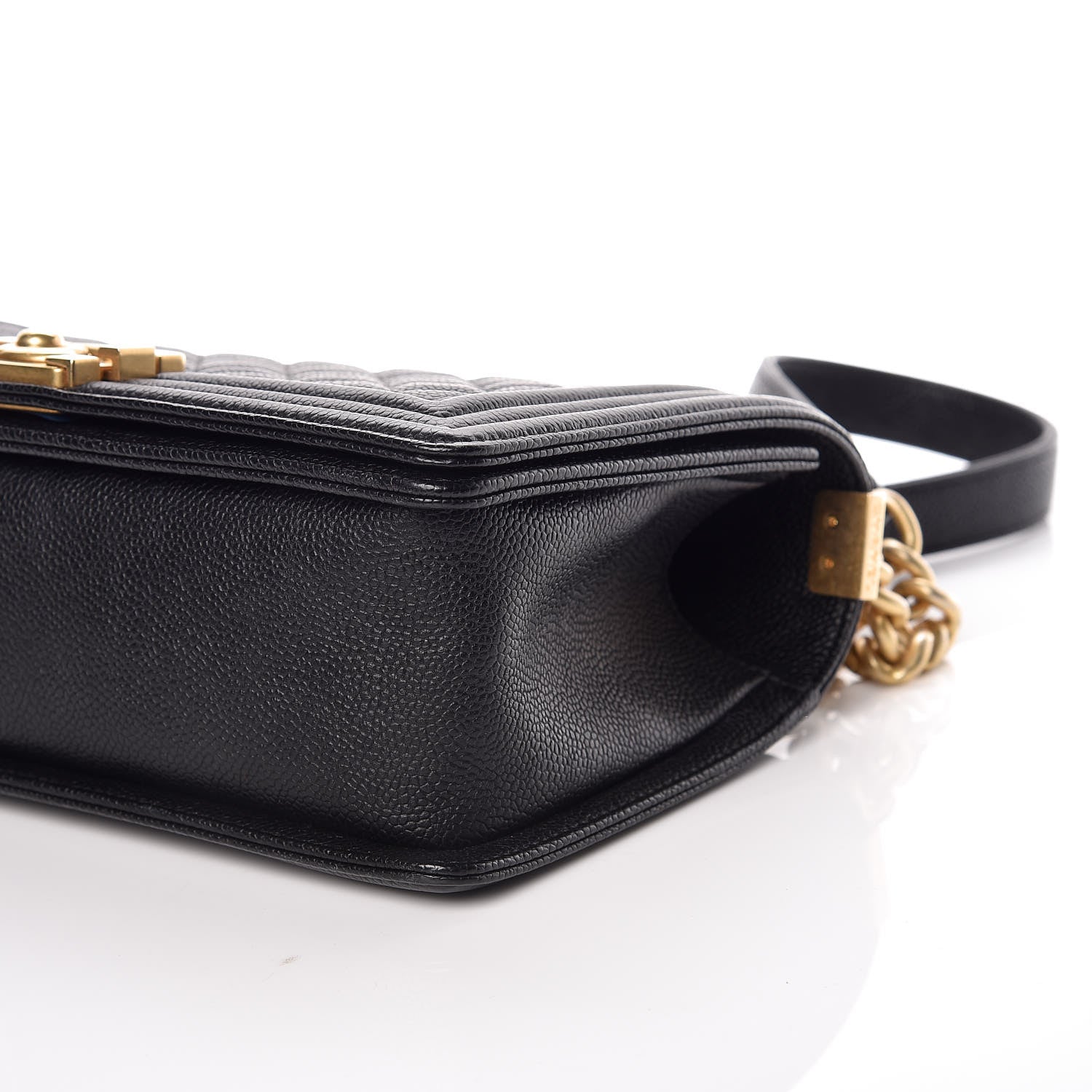 Chanel Caviar Quilted Medium Boy Flap Black 9 of 9