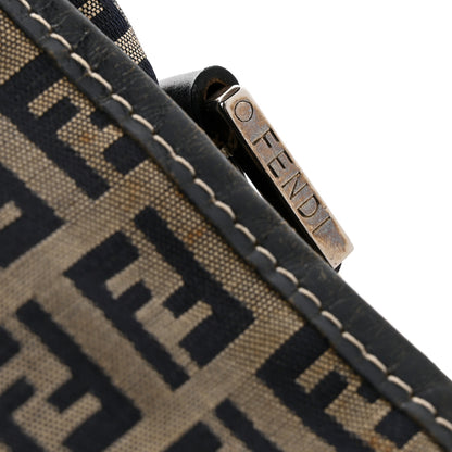 Fendi Zucchino Crossbody Messenger Bag Navy 14 of 16