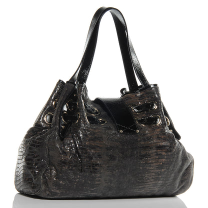 Jimmy Choo Patent Lizard Embossed Ramona 3 of 7