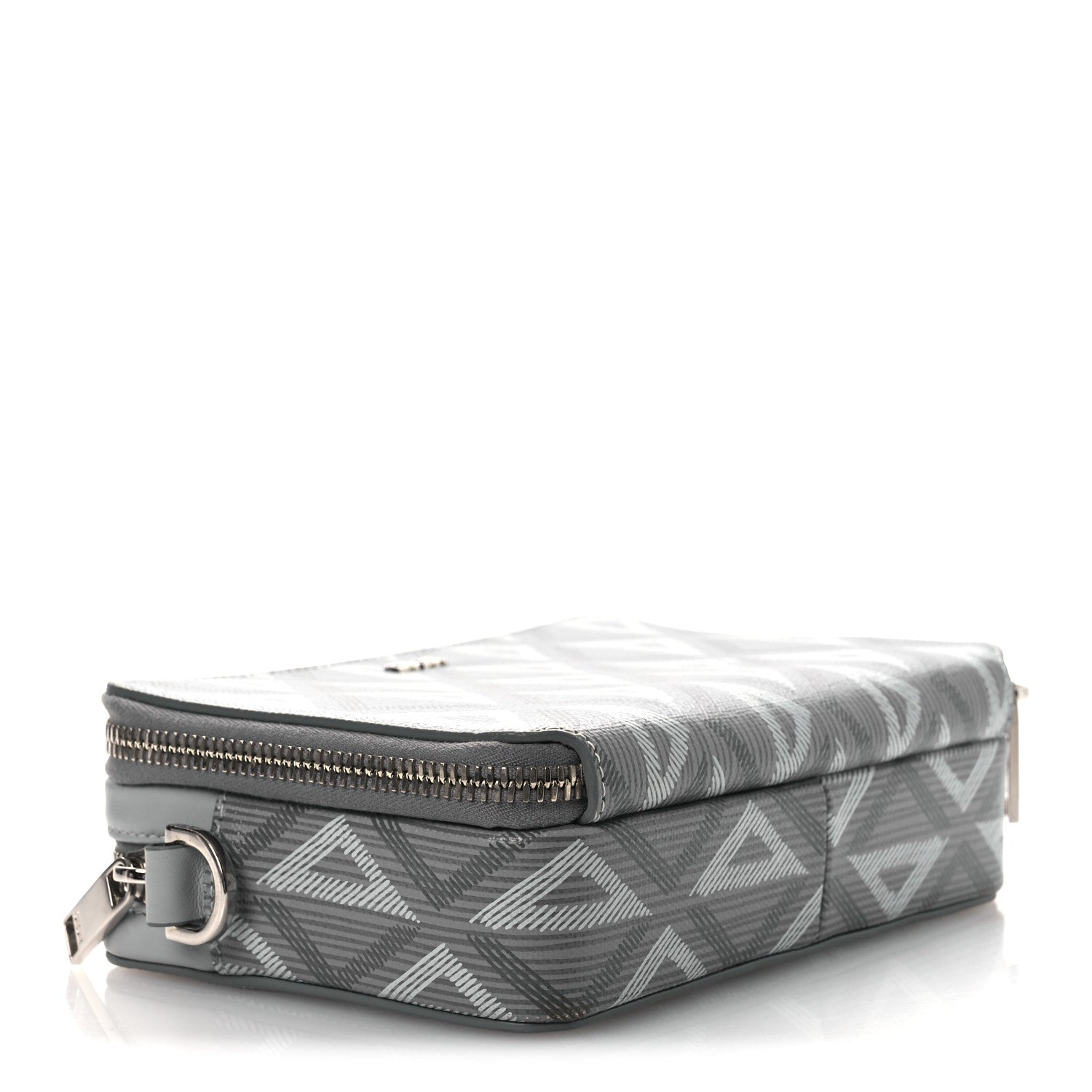 Dior グレーキャンバスポーチ Christian Dior Coated Canvas CD Diamond Messenger Pouch Grey