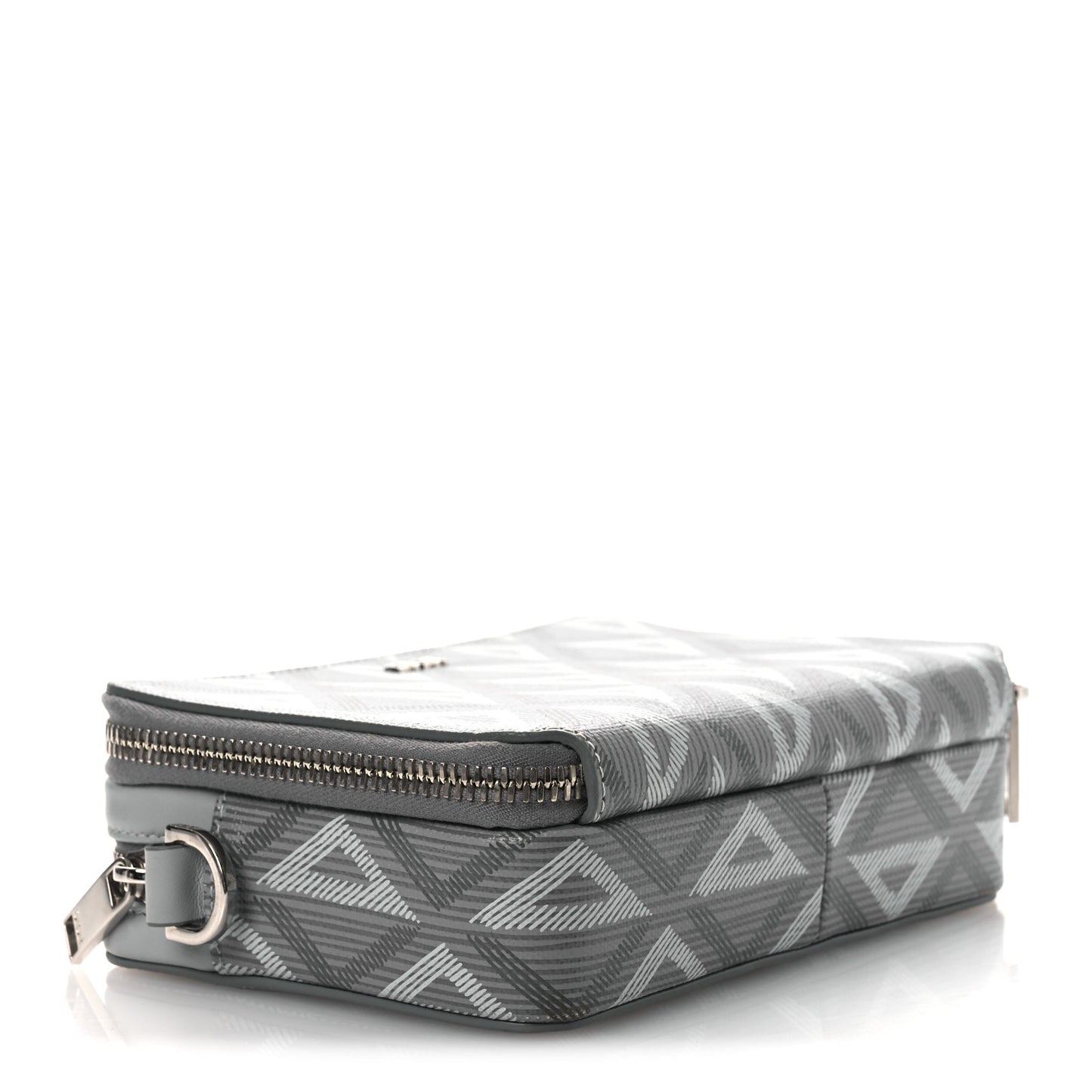 Coated Canvas CD Diamond Messenger Pouch Grey