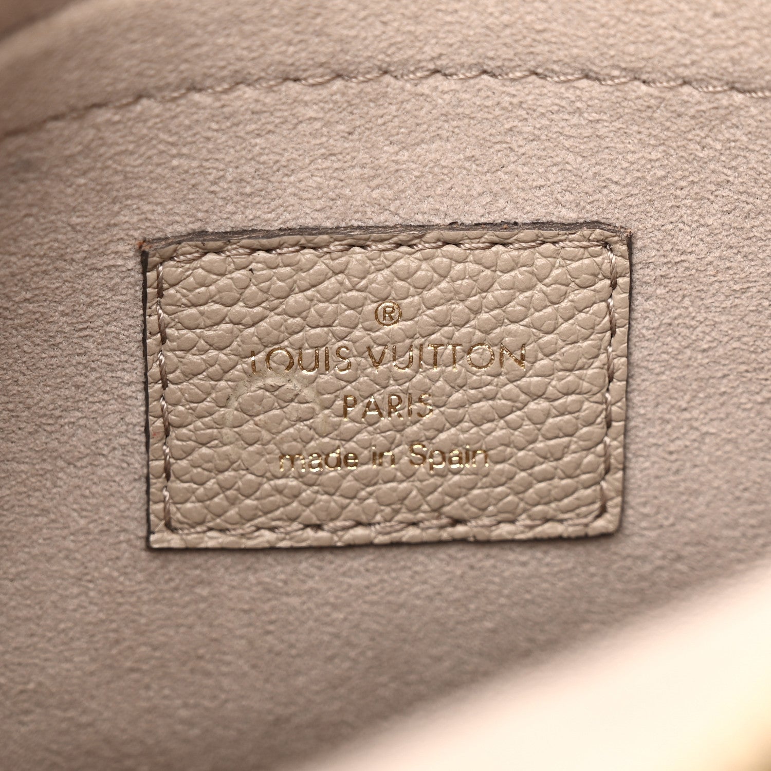 Louis Vuitton Empreinte Monogram Giant Bagatelle NM Tourterelle Creme 6 of 16